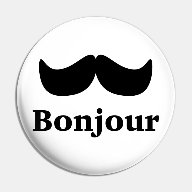 Bonjour Moustache Pin by Wayne Brant Images