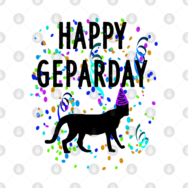 Fröhlicher Geparden Tag Geparday Motiv Print by FindYourFavouriteDesign