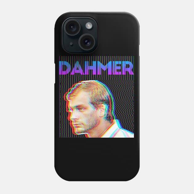 Jeffrey Dahmer ∆∆∆ 90s Styled Glitch Graphic Design Phone Case by DankFutura