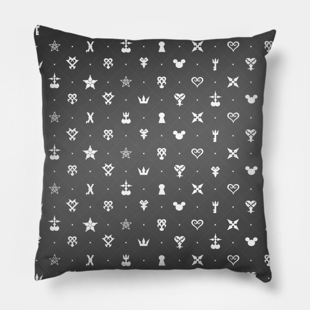 Kingdom Hearts Pattern Ver 1 Pillow by MeMinch