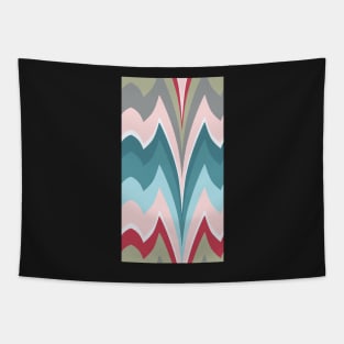 Bargello curved flame stitch blue pink Tapestry