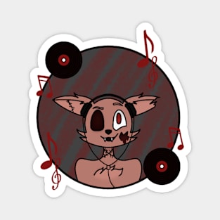 Zombie DJ Fox Magnet