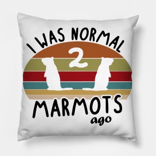 Marmot saying sleep dreaming whistle design Pillow