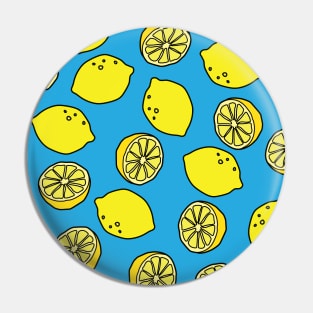 lemon pattern Pin