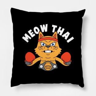 Meow Thai Cat Pillow