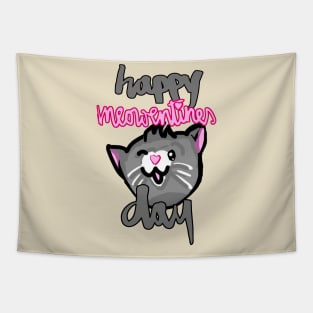 Happy Meowentines Day for Valentine's Day / Meowentine's Day! Tapestry