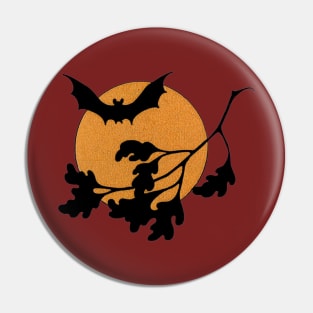 Batty Full Moon Pin