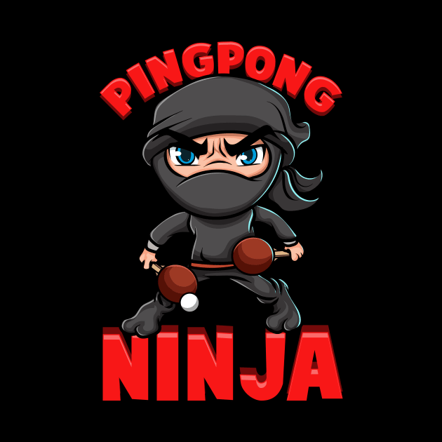 Awesome Ping Pong Ninja Table Tennis Pingpong by theperfectpresents