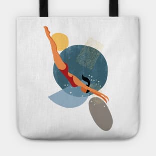 Swimmer Diving Silhouette Pool Water Sport | Passion Tote