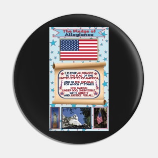 CLASSROOM POSTER PLEDGE OF ALLEGIANCE TEACHER GIFT Pin