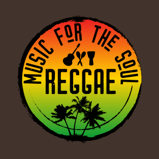 Reggae Music Quote Rasta Flag Colours T-Shirt
