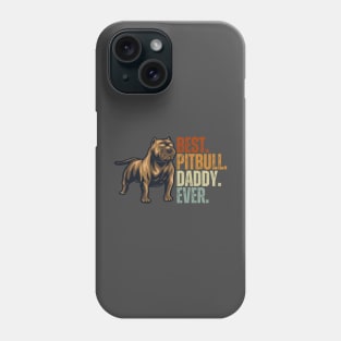 Vintage Best Pitbull Daddy Ever Shirt Father Day Gift for Pitbull Dog Lover Classic Phone Case