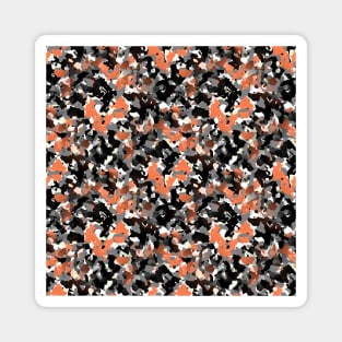 Orange Camouflage Magnet