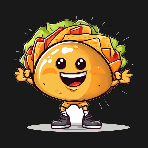 kawaii Taco cehees T-Shirt cute potatofood funny by nonagobich