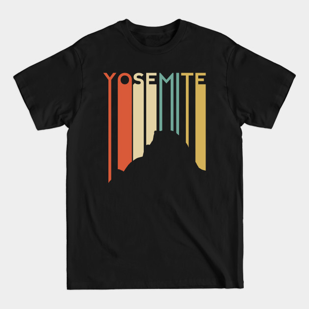 Disover Yosemite California National Park Retro Vintage Half Dome El Capitan - California - T-Shirt