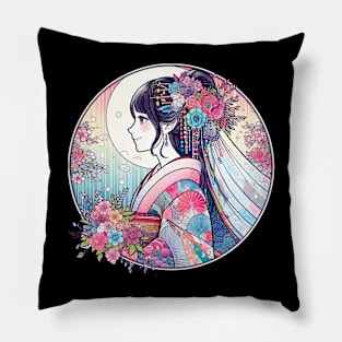 Cute kawaii bride Pillow