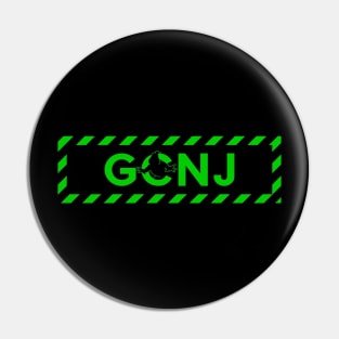 GCNJ green hazard Pin