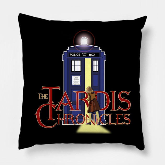 The Tardis Chronicles Pillow by KARMADESIGNER T-SHIRT SHOP