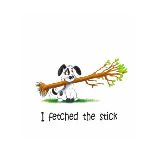 Kammie the dog fetched a stick T-Shirt