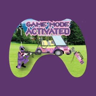 Gamer Mode Activated Pink golf course T-Shirt