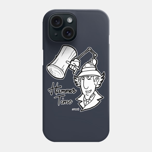 Hammer Inspector Time Gadget Phone Case by sketchnkustom