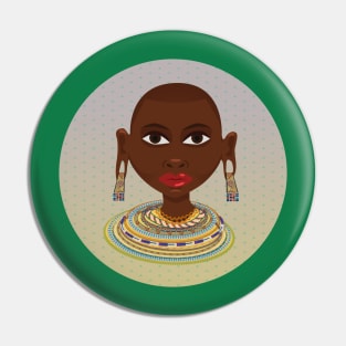 African Princess Pin