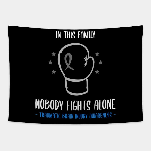 Traumatic Brain Injury Awareness Tapestry by Advocacy Tees