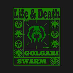 Golgari Swarm | Life & Death | MTG Green on Black Guild Design T-Shirt