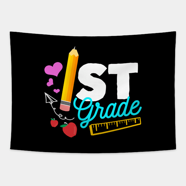 1st Grade School Tapestry by Cooldruck