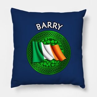 Irish Flag Clover Celtic Knot - Barry Pillow