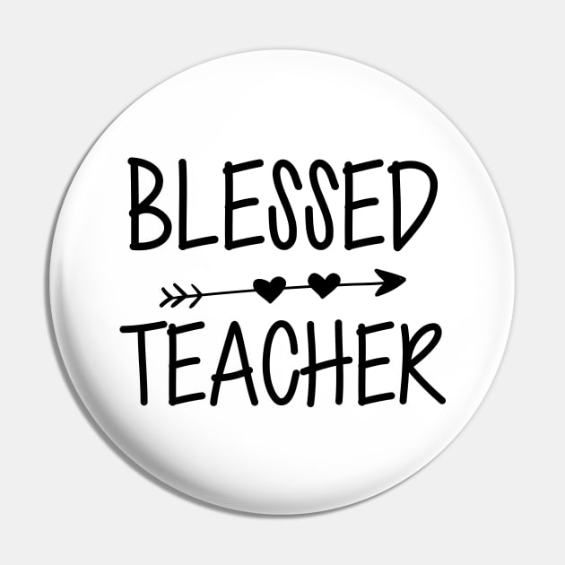 Teacher - Blessed Teacher Pin by KC Happy Shop