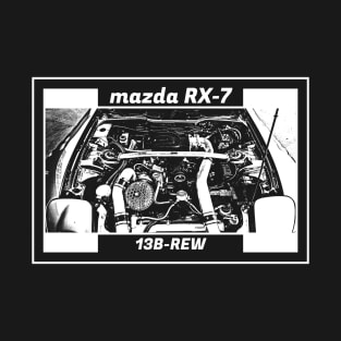 MAZDA RX-7 FD ENGINE (Black Version) T-Shirt