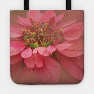 Rose Blush Poinsettias Digital Art Tote