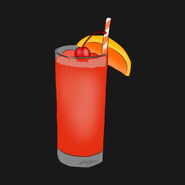 Alabama Slammer Cocktail Summer Drink by ArtRaft Pro