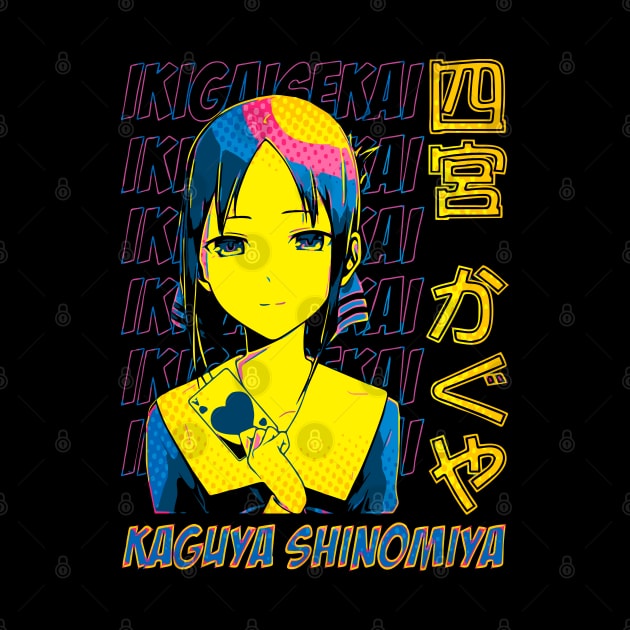 Kaguya Shinomiya Pop Art | IKIGAISEKAI V4 by IKIGAISEKAI