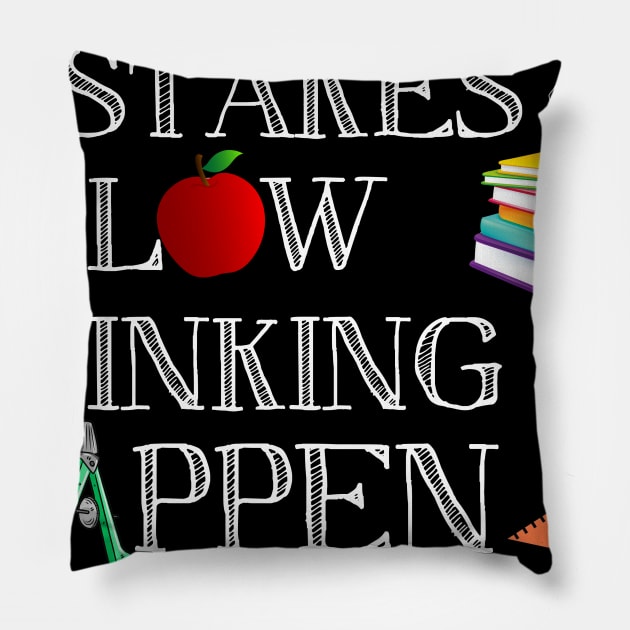 Math Mistakes Allow Thingking To Happen Pillow by cruztdk5