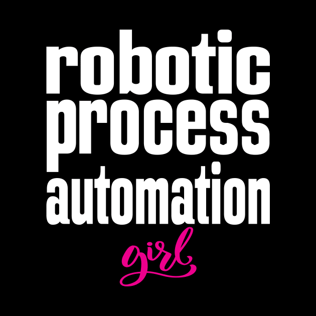 Robotic Process Automation Girl Business Process Automation Technology by ProjectX23Red