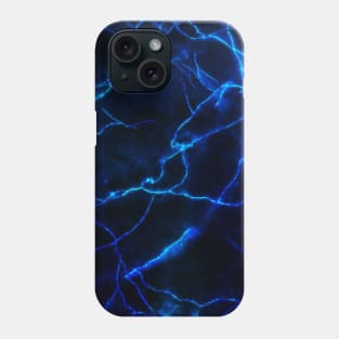 Blue lightning Phone Case