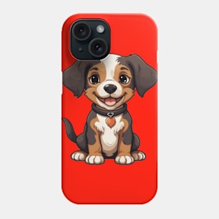 dog sitting smile 2 Phone Case