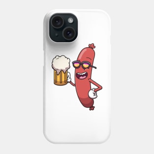 Cool Sausage With Beer Phone Case