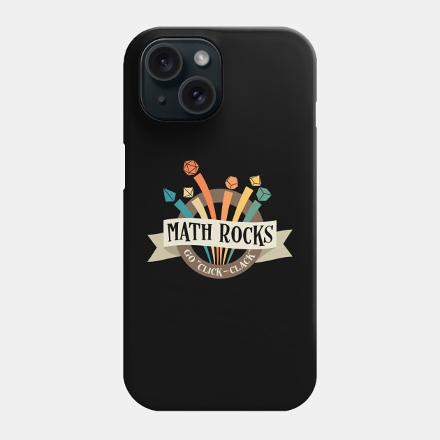 Math Rocks Funny Dice Phone Case by pixeptional