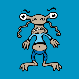 Funny Big Eyed Monster T-Shirt