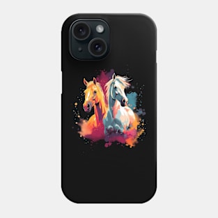 Beautiful Horses in Watercolor Phone Case