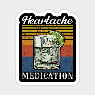 Heartache Medication Retro Magnet