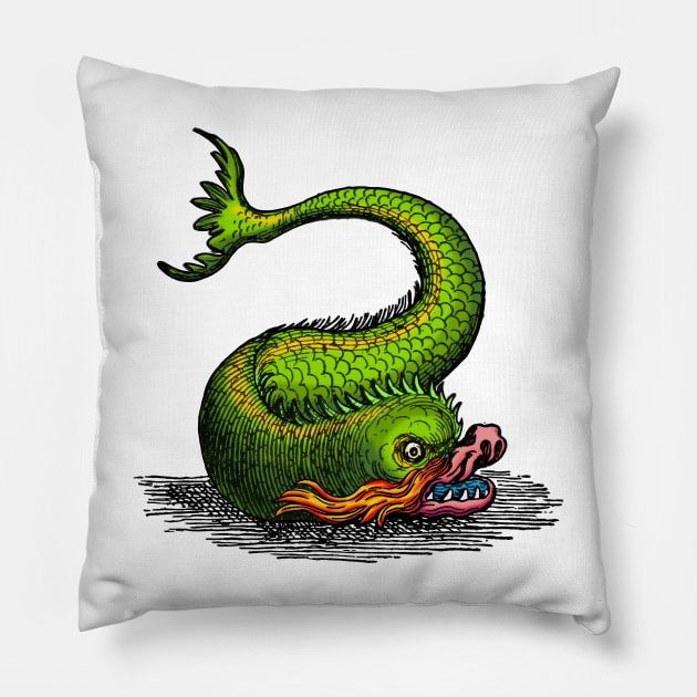 Sea Dragon Pillow by Wright Art