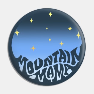 Mountain Mama Word Art Pin