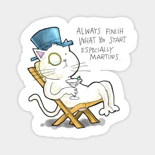 Dapper Cat - Finish what you start Magnet