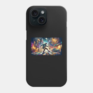 Rhythmic Rebellion: A Street Dance of Colors and Dreams Phone Case