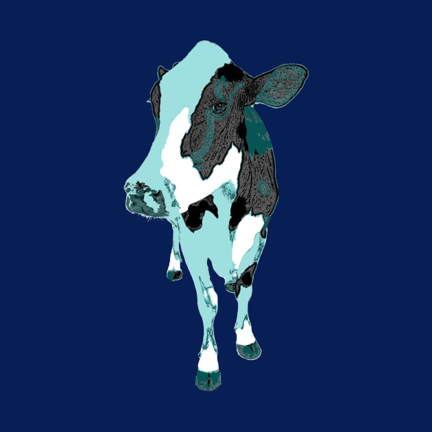 Cow Blue by KA Textiles and Designs