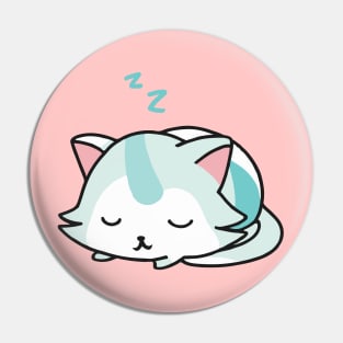 Cute kawaii cat sleeping Pin